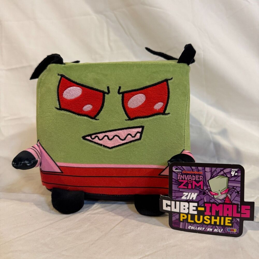 Invader Zim Cube-Imals Plushie Alien Nickelodeon RMS International NWT New Tag